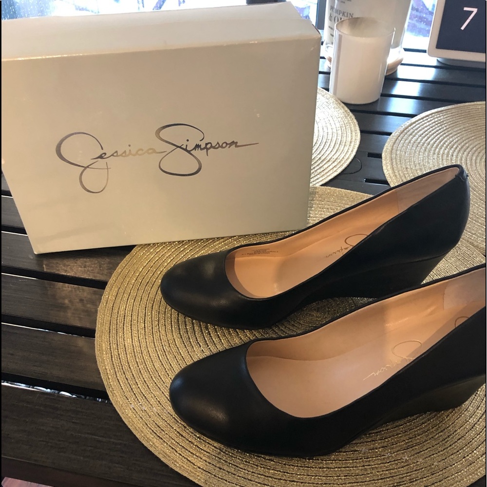 Black Jessica Simpson Wedges - Size 9